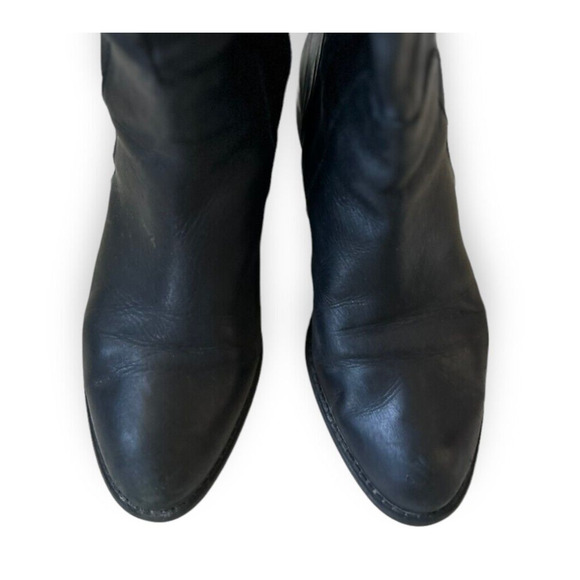 Franco Sarto Lea Celeste Black Leather Tall Riding Boots Size 7 #C3135L1001 - Picture 9 of 15